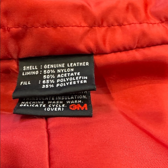 LNR Women's Red Leather Jacket - Picture 5 of 9